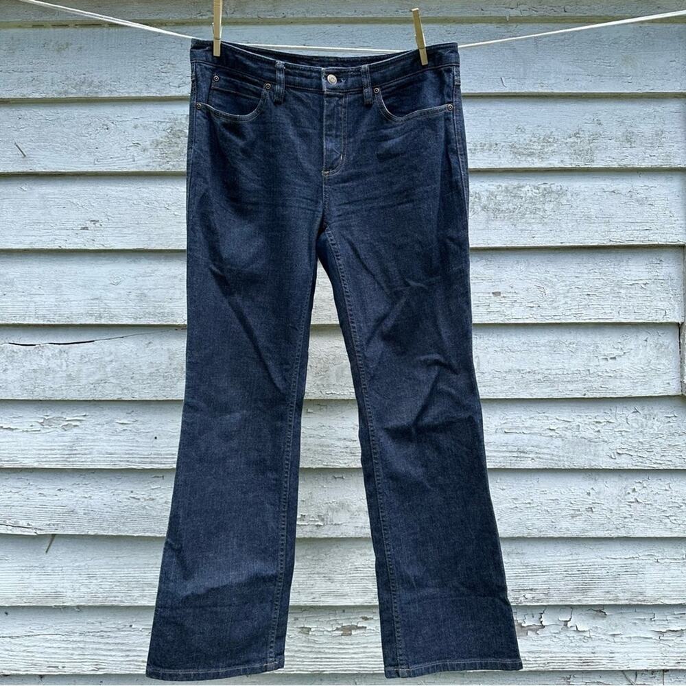 Duluth Mid Rise Straight Leg Dark Denim Jeans size 10